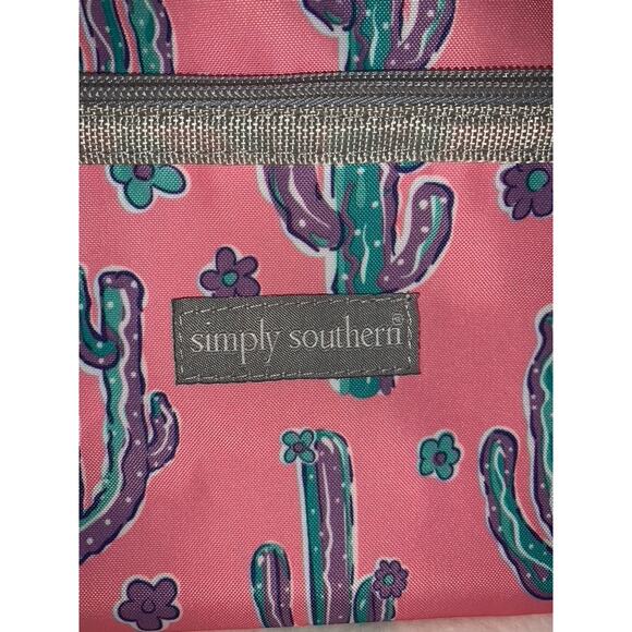 Simply Southern Women's Pink Cactus Print Crossbody Bag Medium Adjustable Strap - Picture 2 of 7